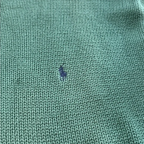 Vintage green Ralph Lauren 100% cotton knit sweater - Picture 3 of 6